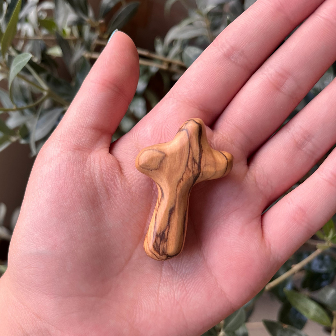 MINI CRUZ DE MANO DE TIERRA SANTA - Imagen 2
