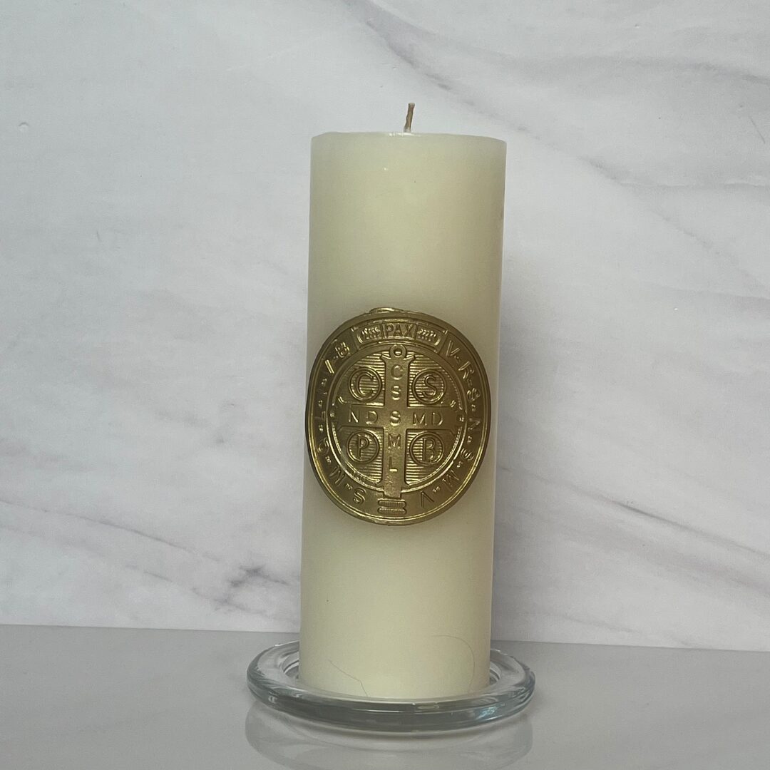 CIRIO CHICO EN COLOR DORADO DE SAN BENITO