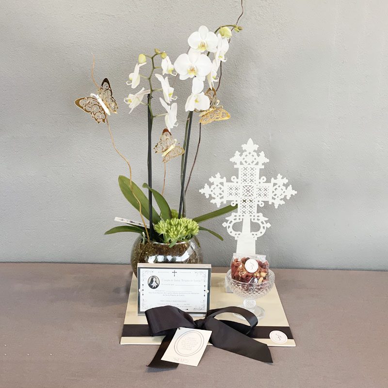 KIT ORQUIDEA ZIBA CON CRUZ NACARADA Y MIX BOWL + MISAS EN MARCO
