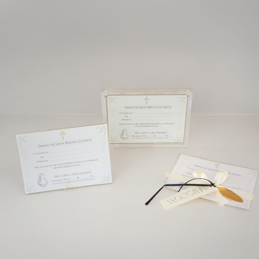 TRIDUO O NOVENA DE MISAS CON Y SIN MARCO ACRÍLICO