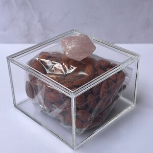 CAJA DE ACRILICO CON BOTANA GOURMET A ELEGIR