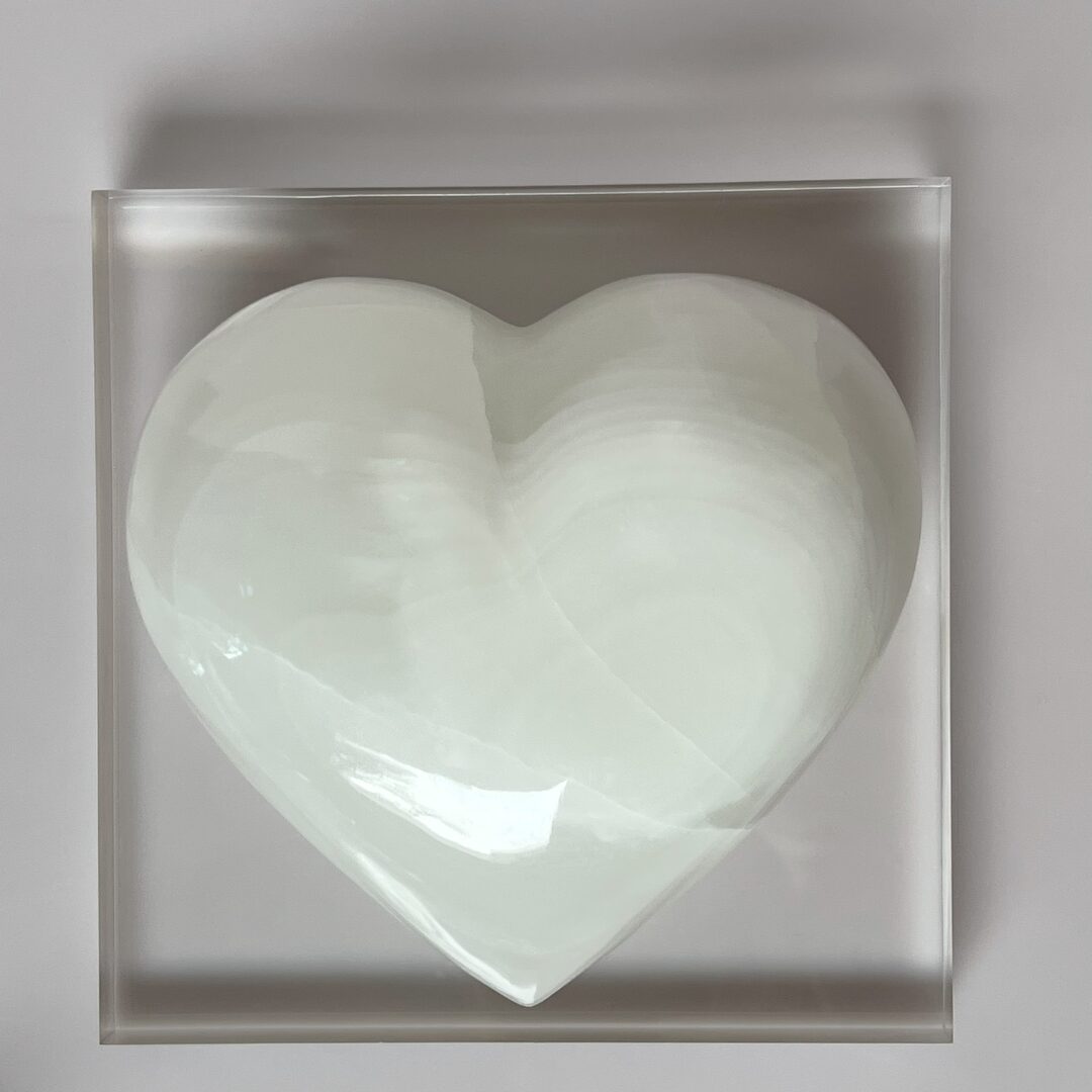 CORAZÓN DE PIEDRA ÓNIX 3D