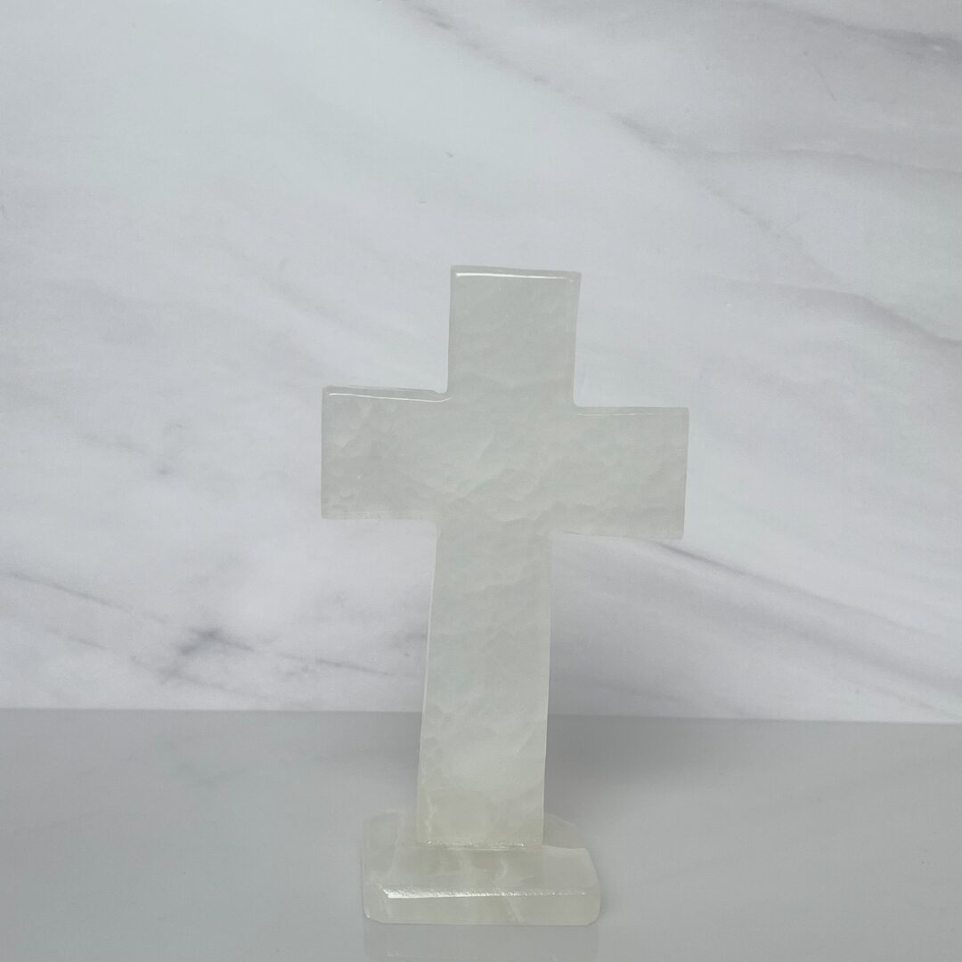 Cruz chica de ónix sin base de acrílico