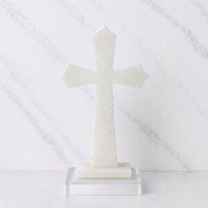 CRUZ DE ÓNIX CON BASE DE ACRÍLICO