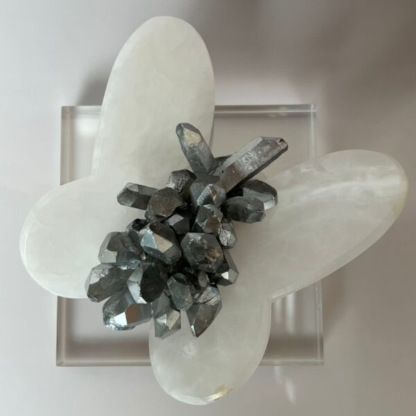 MARIPOSA DE ONIX CON CUARZOS