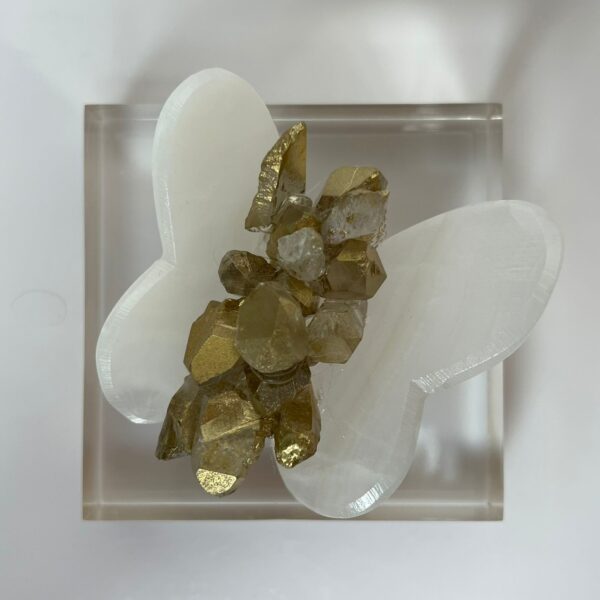 MARIPOSA DE ONIX CON CUARZOS - Imagen 2